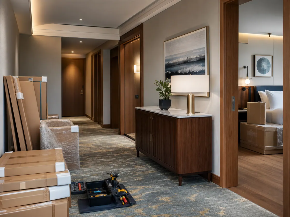 Installation, packing and site handover