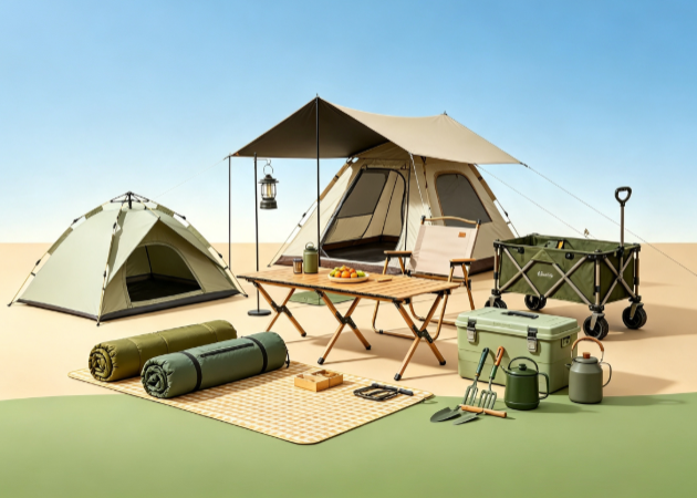 Camping assortment for brand development