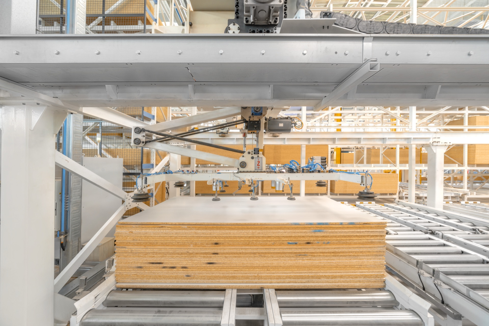 Automated panel handling resource supporting furniture product preparation