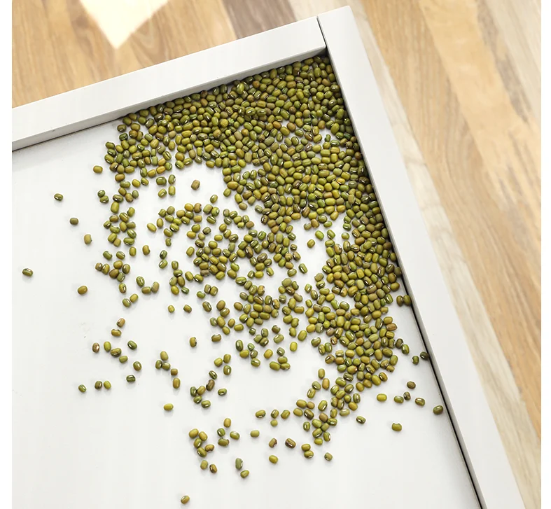 Raised edge around the recessed modular sideboard top