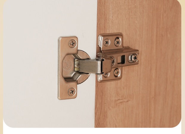 Concealed wardrobe door hinge