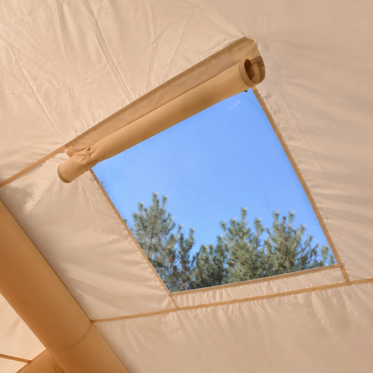 6.3m² Double-Door AB Small-Skylight Chimney Tent IT007 - product gallery view 3