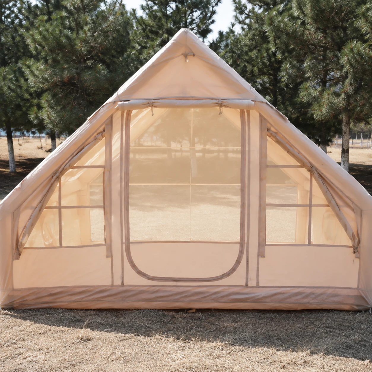 6.3m² Double-Door AB Small-Skylight Chimney Tent IT007 - product gallery view 5