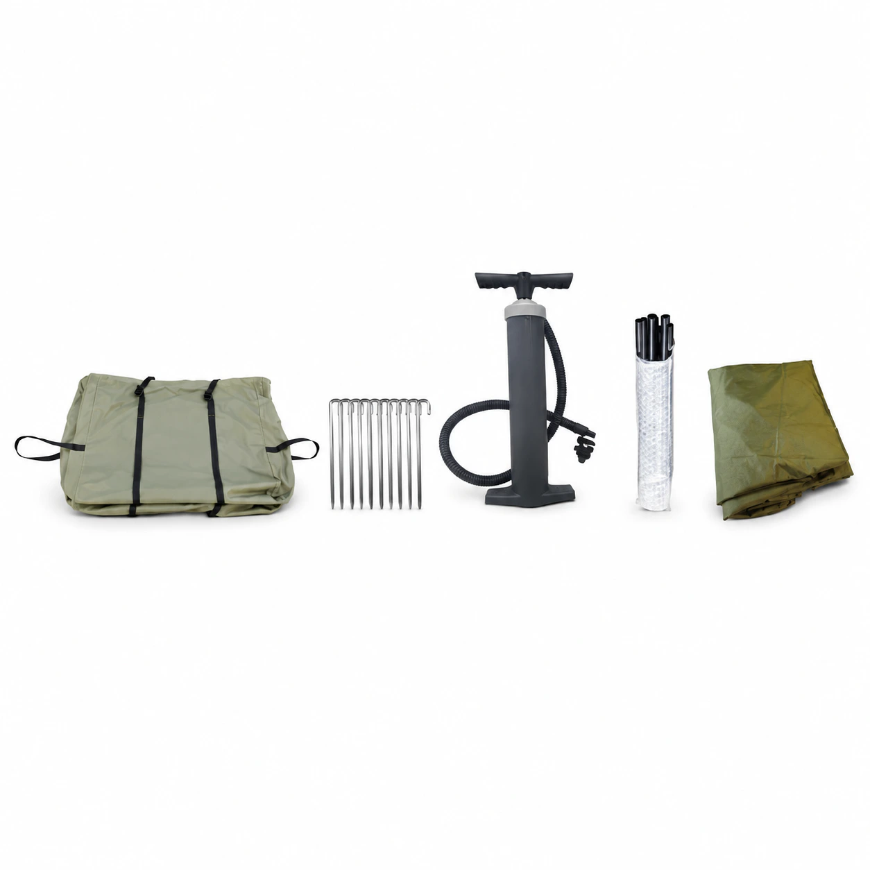 TC Cotton 6+6m² Inflatable Expansion Tent IT040 - included accessories overview