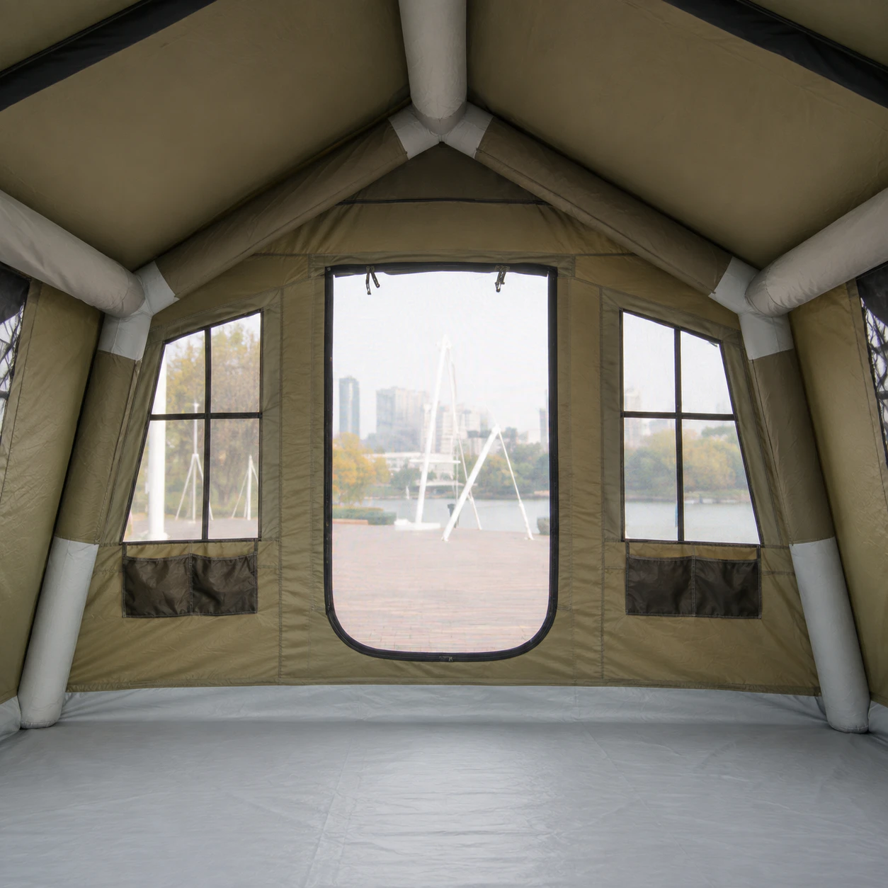 8+8m² TC Cotton Air-Column Expansion Tent IT042 - product gallery view 3