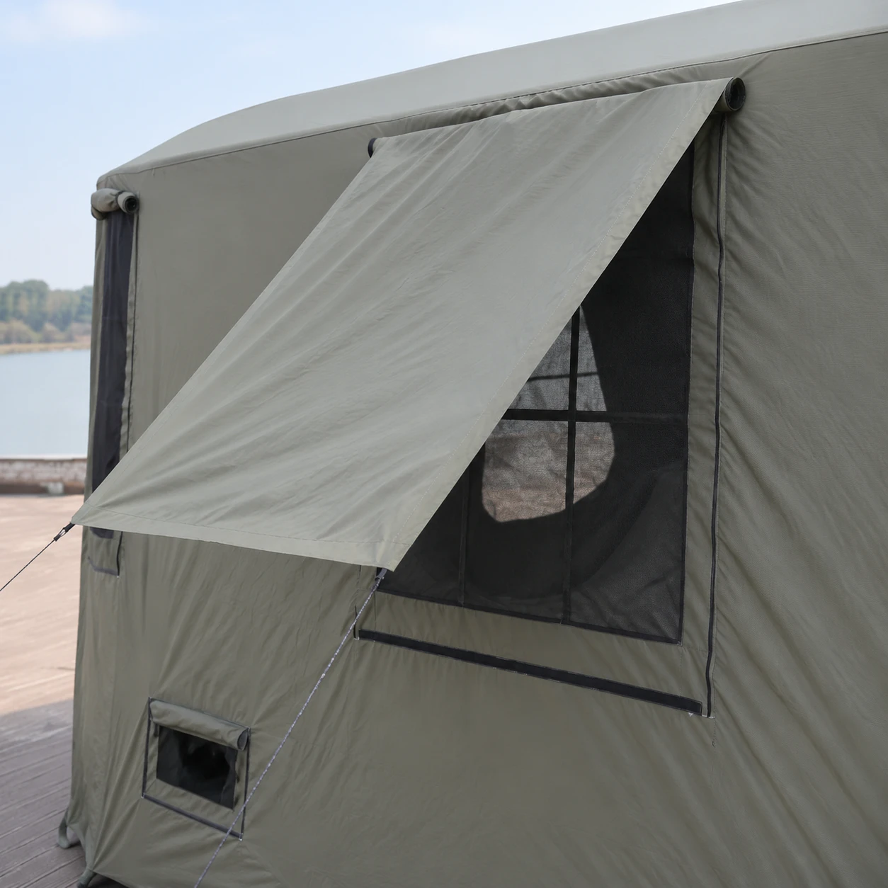 8+8m² TC Cotton Air-Column Expansion Tent IT042 - product gallery view 5