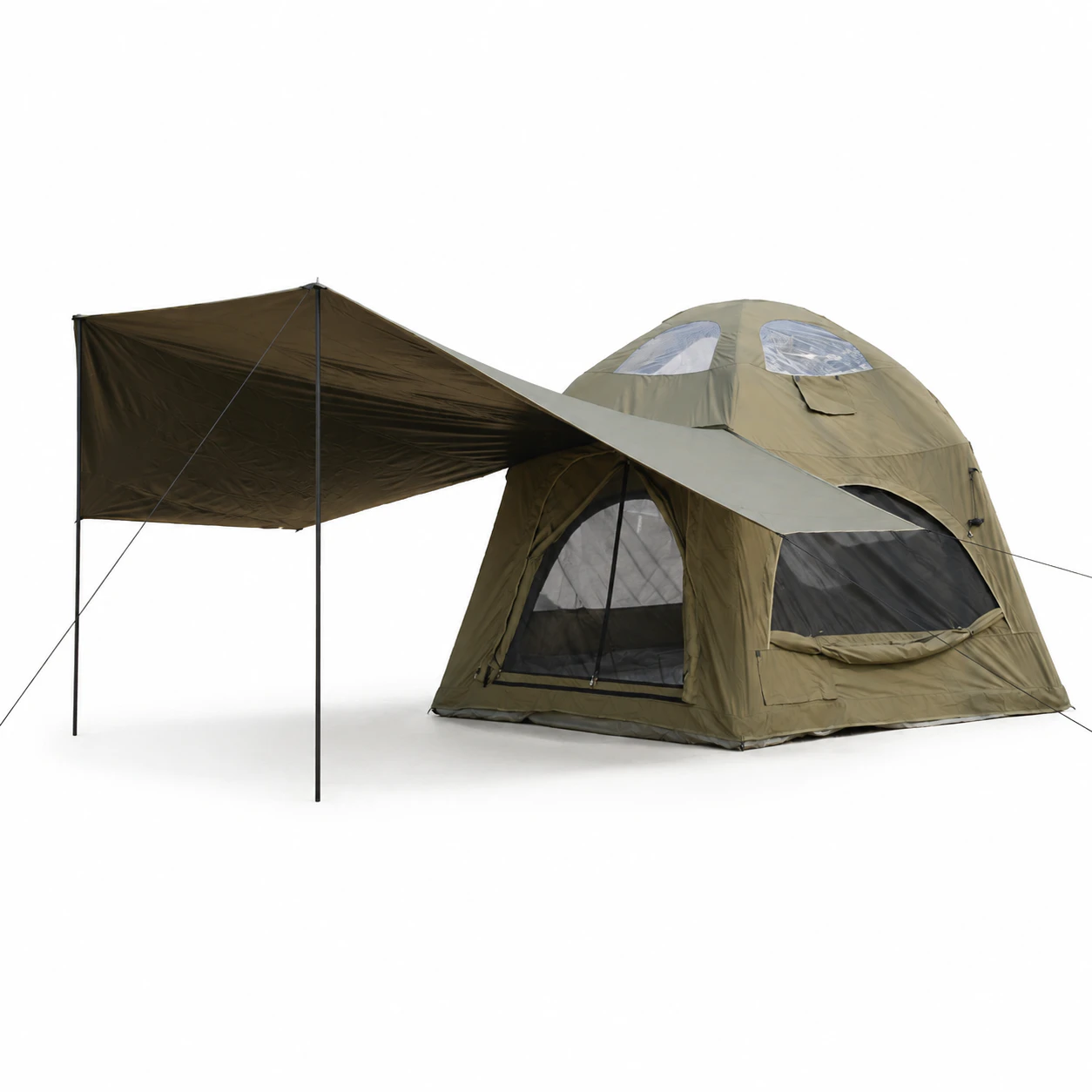 Ø4.5m TC Cotton Support-Pole Canopy Tent IT043 - product gallery view 1