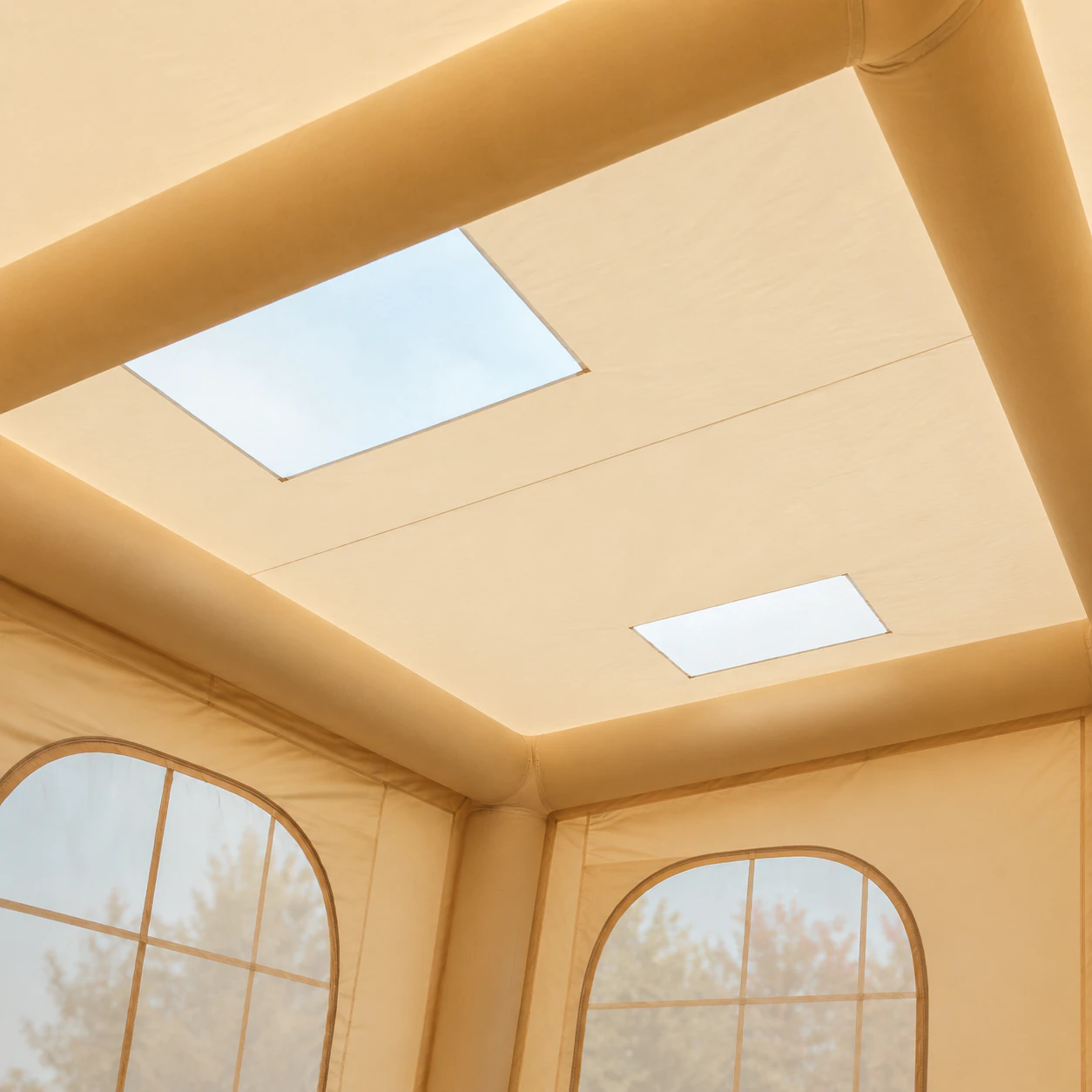 17.28m² Double-Door AB Three-Small-Skylight Inflatable Tent IT046 - product gallery view 6